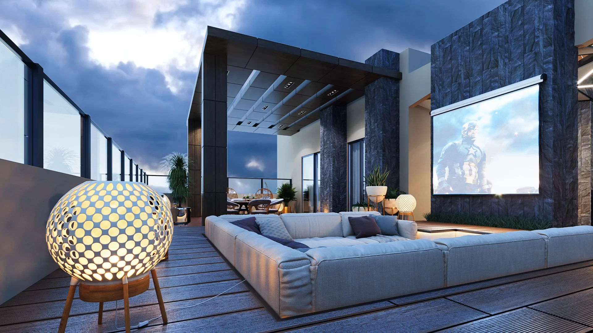 Терраса проекта APEX Tower Exterior